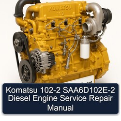 Komatsu 102 2 Saa6d102e-2 Diesel Engine Service Repair Workshop Manual PDF