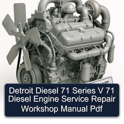 Detroit Diesel 71 Series V Engine Service Repair Workshop Manual PDF