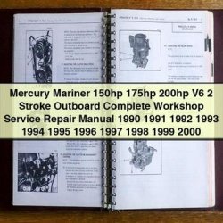 1990-2000 Mercury Mariner 150HP-200HP V6 2-stroke Outboard Service Repair Workshop Manual PDF