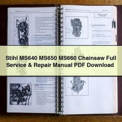 Stihl MS640 MS650 MS660 Chainsaw Service Repair Workshop Manual PDF