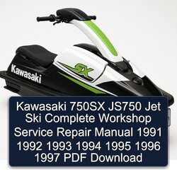 1991-1997 Kawasaki 750SX JS750 Jet Ski Service Repair Workshop Manual PDF