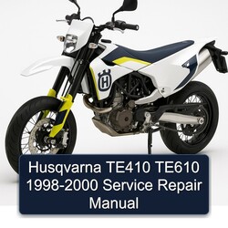 1998-2000 Husqvarna SM Models TE410 TE610 Service Repair Workshop Manual PDF
