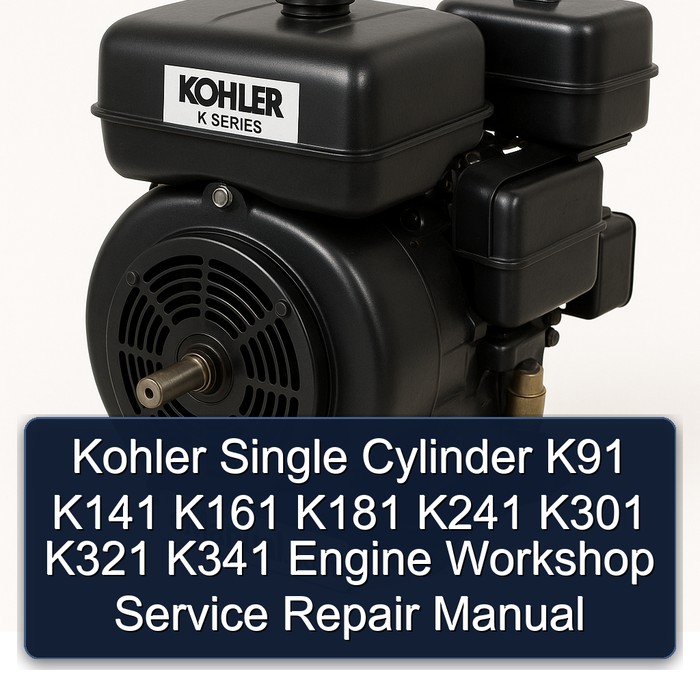 Briggs And Stratton Single Cylinder Kohler K91 K141 K161 K181 K241 K301 K321 K341 Engine Service Repair Workshop Manual PDF