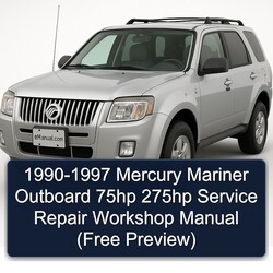 1990-1997 Mercury Mariner Outboard 75HP 275HP (free Preview) Service Repair Workshop Manual PDF