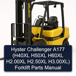 Hyster Challenger A177 (h40xl H50XL H60XL H2.00xl H2.50xl H3.00xl) Forklift Parts Catalog PDF
