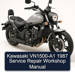 1987 Kawasaki Vulcan Vn1500-a1 Service Repair Workshop Manual PDF
