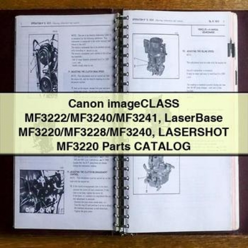 Canon Imageclass Mf3222/mf3240/mf3241 Laserbase Mf3220/mf3228/mf3240 Lasershot MF3220 Parts Catalog PDF