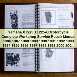 1986-2007 Yamaha XT Models XT225 Motorcycle Service Repair Workshop Manual PDF