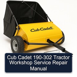 Cub Cadet 190-302 Tractor Service Repair Workshop Manual PDF