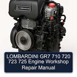 Lombardini GR7 710 720 723 725 Engine Service Repair Workshop Manual PDF