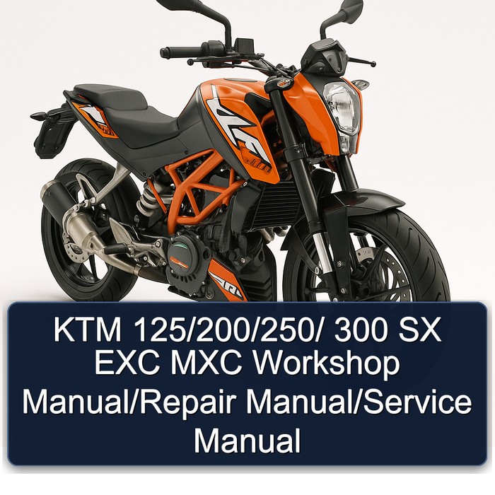 KTM 125 /200/250/ 300 SX EXC MXC Service Repair Workshop Manual PDF
