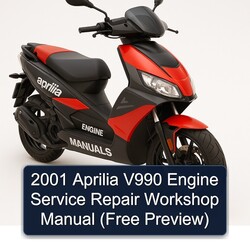 2001 Aprilia V990 Engine (free Preview) Service Repair Workshop Manual PDF