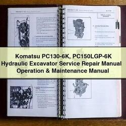 Komatsu PC130-6K Pc150lgp-6k Hydraulic Excavator Operation Service Repair Workshop Manual PDF
