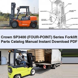 Crown SP3400 (FOUR-POINT) Series Forklift Parts Catalog PDF