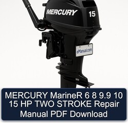 Mercury Mariner 6 8 9.9 10 15 HP TWO Stroke Service Repair Workshop Manual PDF
