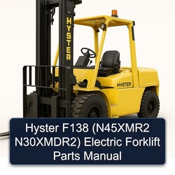 Hyster F138 (n45xmr2 N30xmdr2) Electric Forklift Parts Catalog PDF