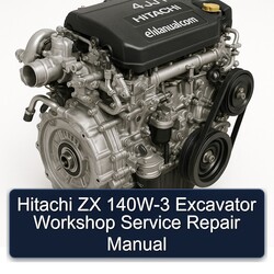 Hitachi ZX 140W-3 Excavator Service Repair Workshop Manual PDF