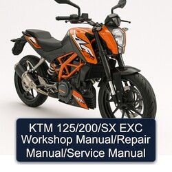KTM 125 /200/sx EXC Service Repair Workshop Manual PDF