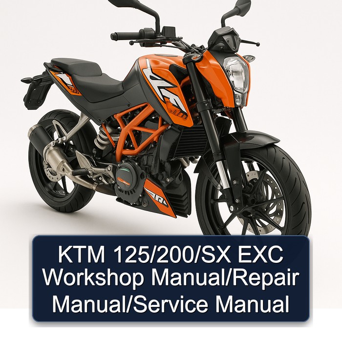KTM 125 /200/sx EXC Service Repair Workshop Manual PDF