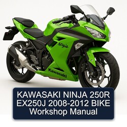 2008-2012 Kawasaki Ninja 250R EX250J - Bike Service Repair Workshop Manual PDF