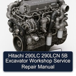 Hitachi 290LC 290LCN 5B Excavator Service Repair Workshop Manual PDF