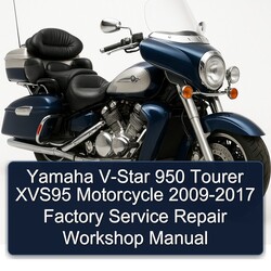 Yamaha V-Star 950 Tourer XVS95 Motorcycle 2009-2017 Factory Service Repair Workshop Manual 