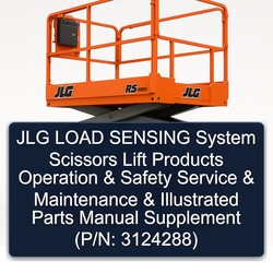 JLG Load Sensing System Scissors Lift Products Operation Safety Illustrated Parts Supplement (p/n: 3124288) Catalog PDF