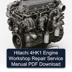Hitachi 4HK1 Engine Service Repair Workshop Manual PDF