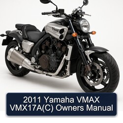 2011 Yamaha Vmax Vmx17a(c) Owners Owner's Manual PDF