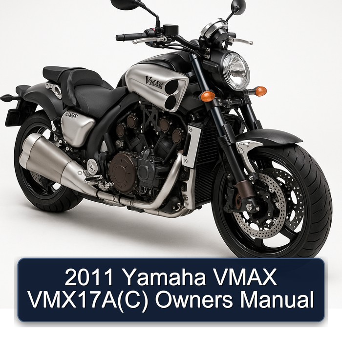 2011 Yamaha Vmax Vmx17a(c) Owners Owner's Manual PDF