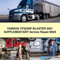 2001 Yamaha YFS200P Blaster Supplementary MAN Service Repair Workshop Manual PDF
