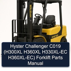 Hyster Challenger C019 (h300xl H360XL H330xl-ec H360xl-ec) Forklift Parts Catalog PDF