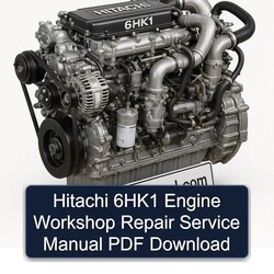 Hitachi 6HK1 Engine Service Repair Workshop Manual PDF