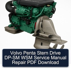 Volvo Penta Stern Drive DP-SM WSM Service Repair Workshop Manual PDF