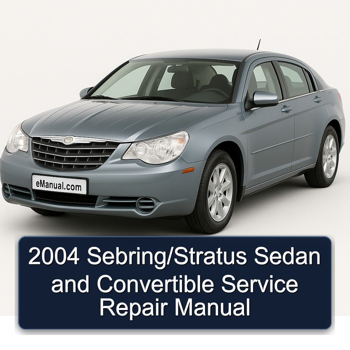 2004 Chrysler Sebring /stratus Sedan Convertible Service Repair Workshop Manual PDF