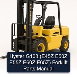Hyster G108 (e45z E50Z E55Z E60Z E65z) Forklift Parts Catalog PDF