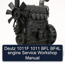 Deutz B FL BFL Series 1011F 1011 BF4L Engine Service Repair Workshop Manual PDF