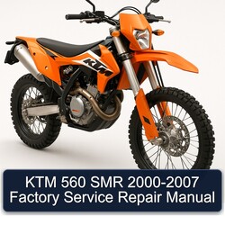 2000-2007 KTM 560 SMR Service Repair Workshop Manual PDF
