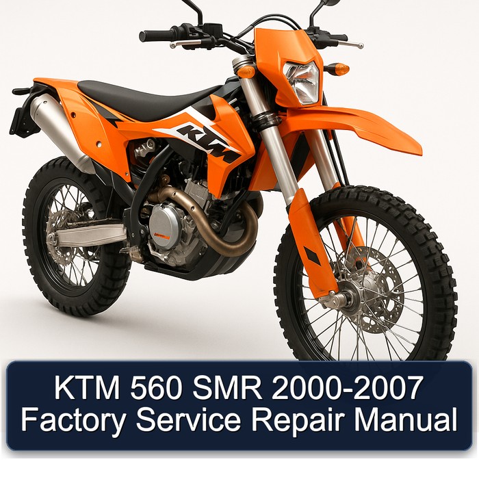 2000-2007 KTM 560 SMR Service Repair Workshop Manual PDF