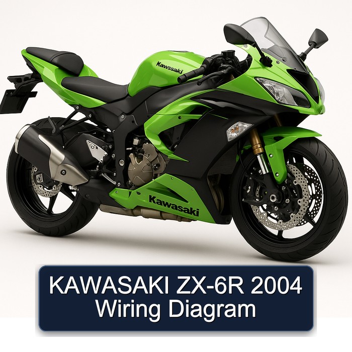 2004 Kawasaki ZX Models ZX-6R Electrical Wiring Diagrams PDF