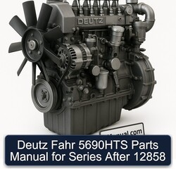 Deutz Series Manuals Fahr 5690HTS Parts After 12858 Catalog PDF