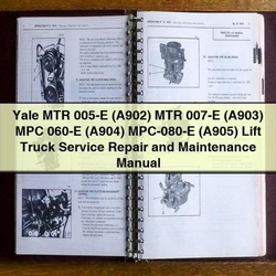 Yale MTR 005-E 007-E MPC 060-E Mpc-080-e Lift Truck Service Repair Workshop Manual PDF