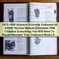 1973-1989 Johnson Evinrude Outboard 48-235HP Service Repair Workshop Manual PDF