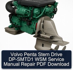 Volvo Penta Stern Drive DP-SMTD1 WSM Service Repair Workshop Manual PDF