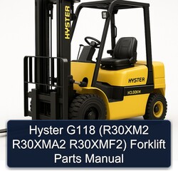 Hyster G118 (r30xm2 R30xma2 R30xmf2) Forklift Parts Catalog PDF