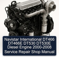 2000-2008 Navistar International DT466 DT466E DT530 DT530E Diesel Engine - Shop Service Repair Workshop Manual PDF