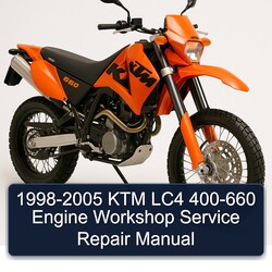 1998-2005 KTM 400 LC4 -660 Engine Service Repair Workshop Manual PDF
