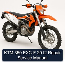 2012 KTM 350 EXC-F Service Repair Workshop Manual PDF