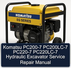 Komatsu PC200-7 Pc200lc-7 PC220-7 Pc220lc-7 Hydraulic Excavator Service Repair Workshop Manual PDF