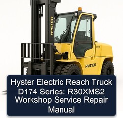 Hyster Electric Reach Truck D174 Series: R30xms2 Service Repair Workshop Manual PDF